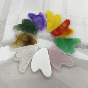 Роликовое лицо для похудения Массажер подъемник инструмент смолы лица массаж лица ролик массаж кожи красоты уход V в форме двойной головы Gua Sha наборы