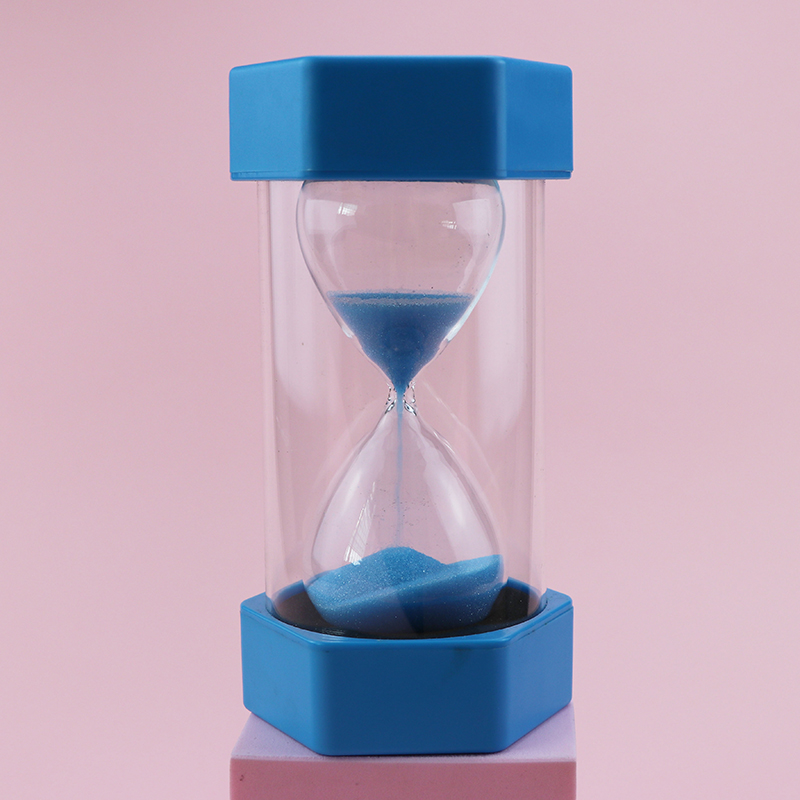 Красочный пластиковый шестиугольный стиль крышки 30/20 минут песочные часы песчаные часы Timer Hot Hot